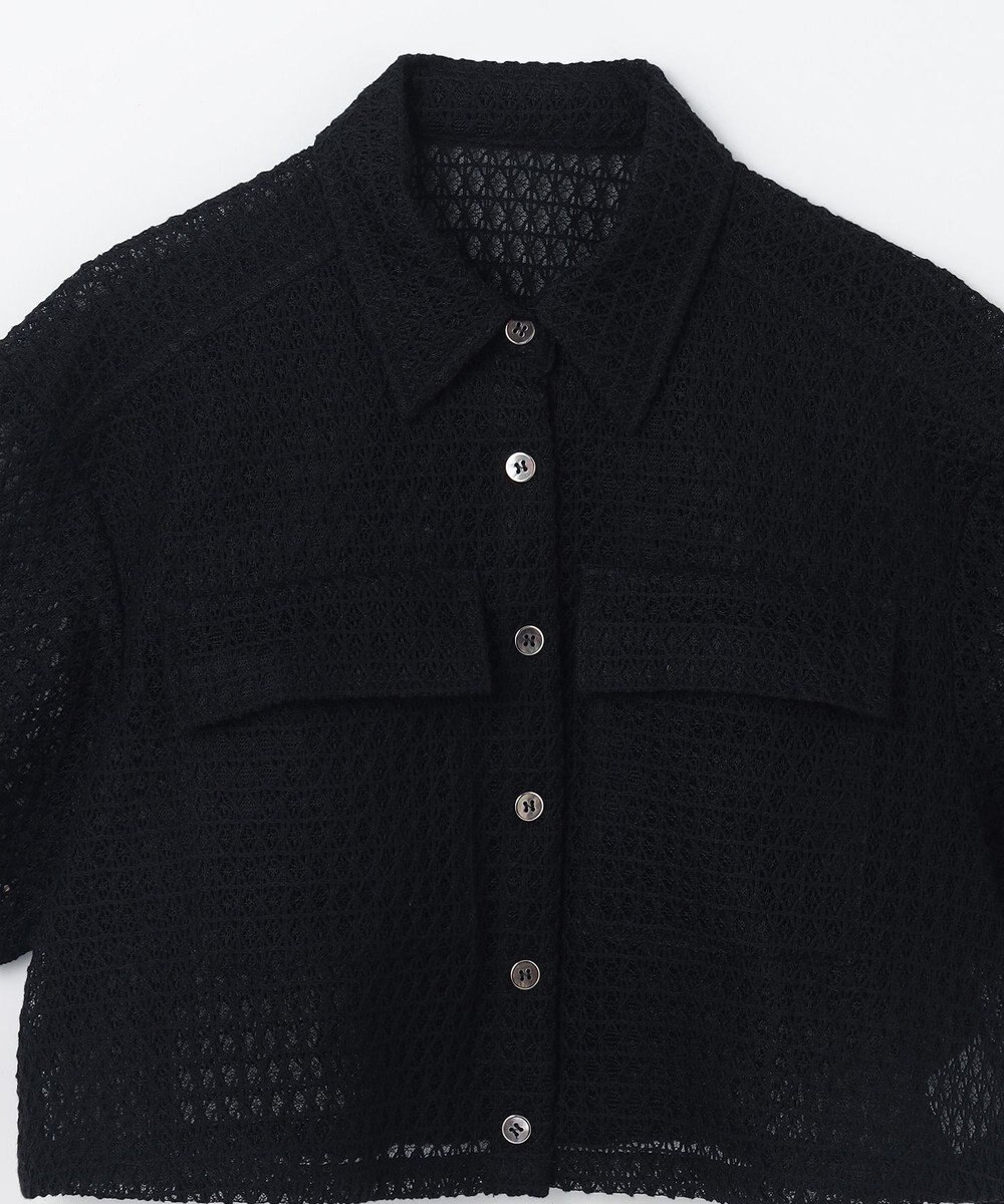 GRACE CONTINENTAL ラッセルメッシュシャツ 