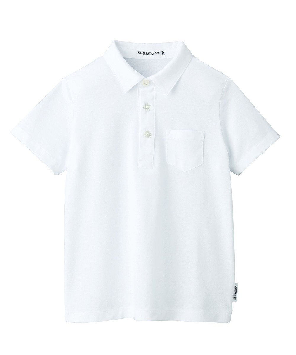 MIKI HOUSE HOT BISCUITS 【90-130cm】天竺素材の半袖シャツ 