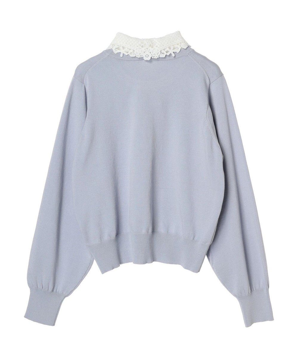 earth music&ecology 襟付きニットプルオーバー 