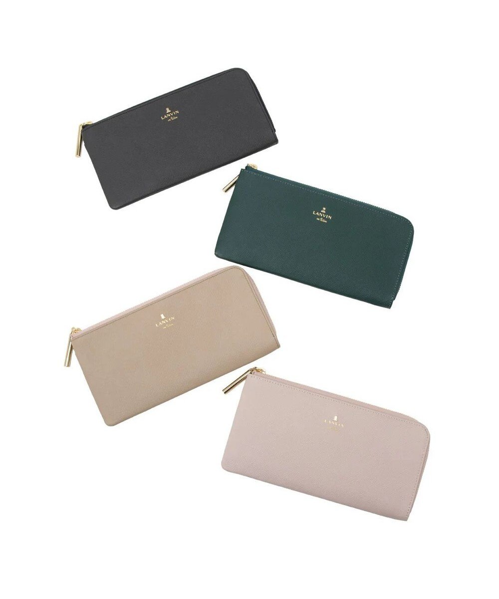 LANVIN en Bleu リュクサンブール Lファスナー長財布 