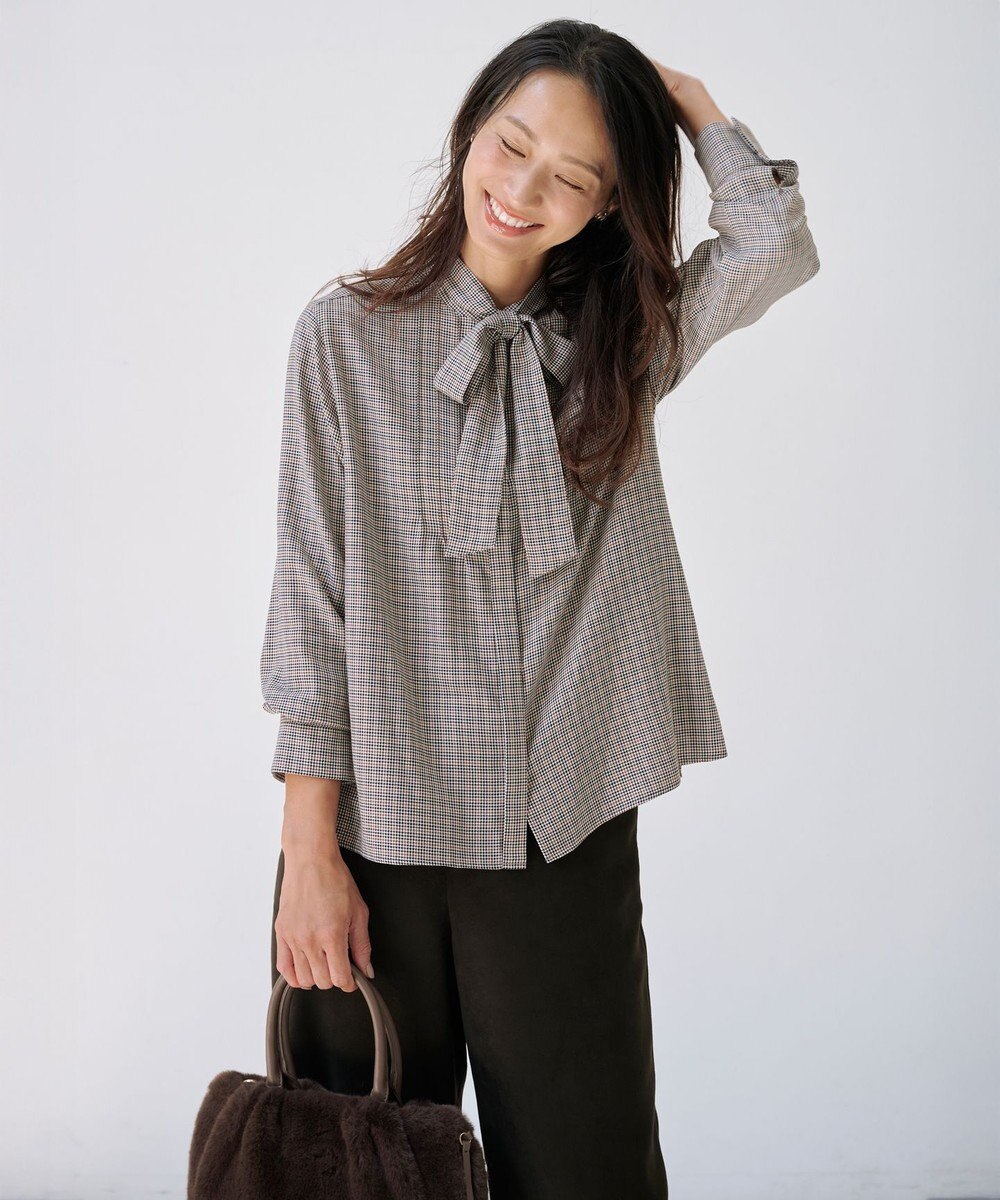 J.PRESS LADIES S サイロチェック ストライプ ブラウス 