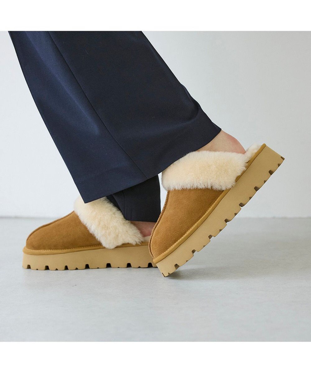 MODE ET JACOMO <carino>本革ムートンサボ 