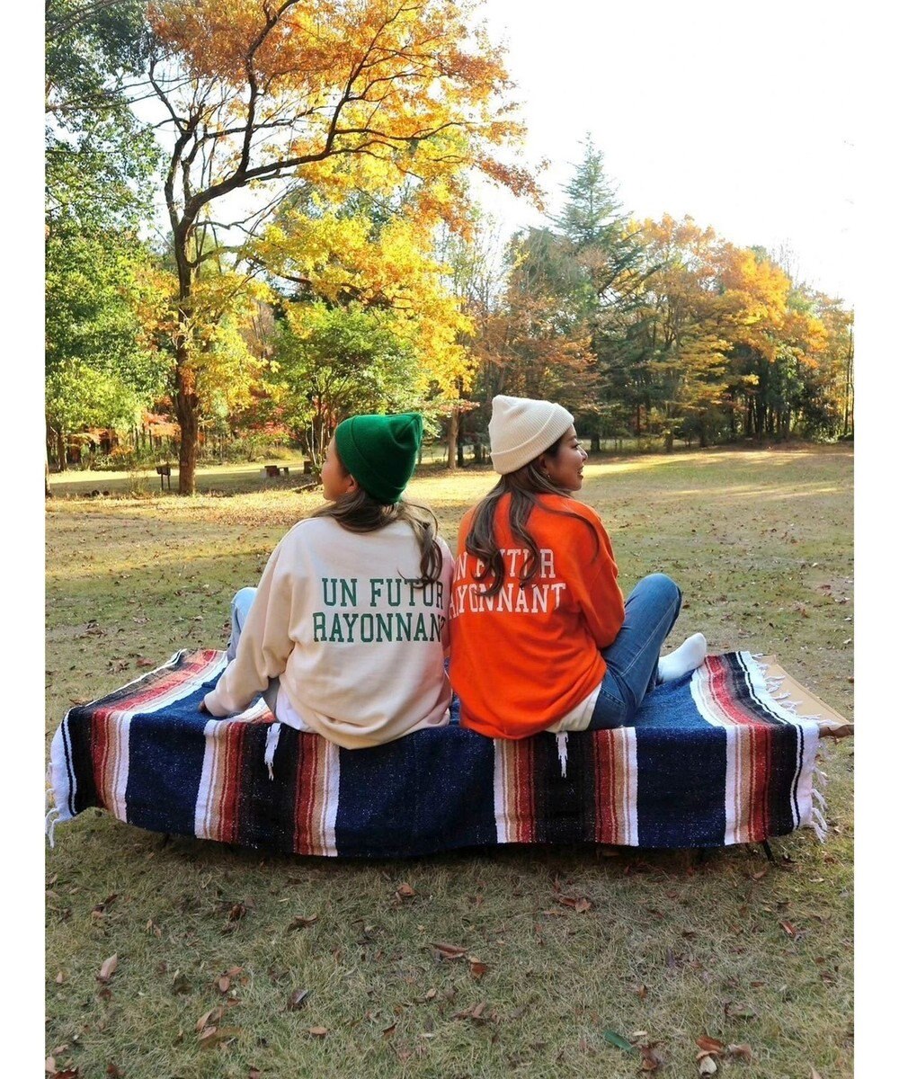 Green Parks バックロゴプリントスウェット 