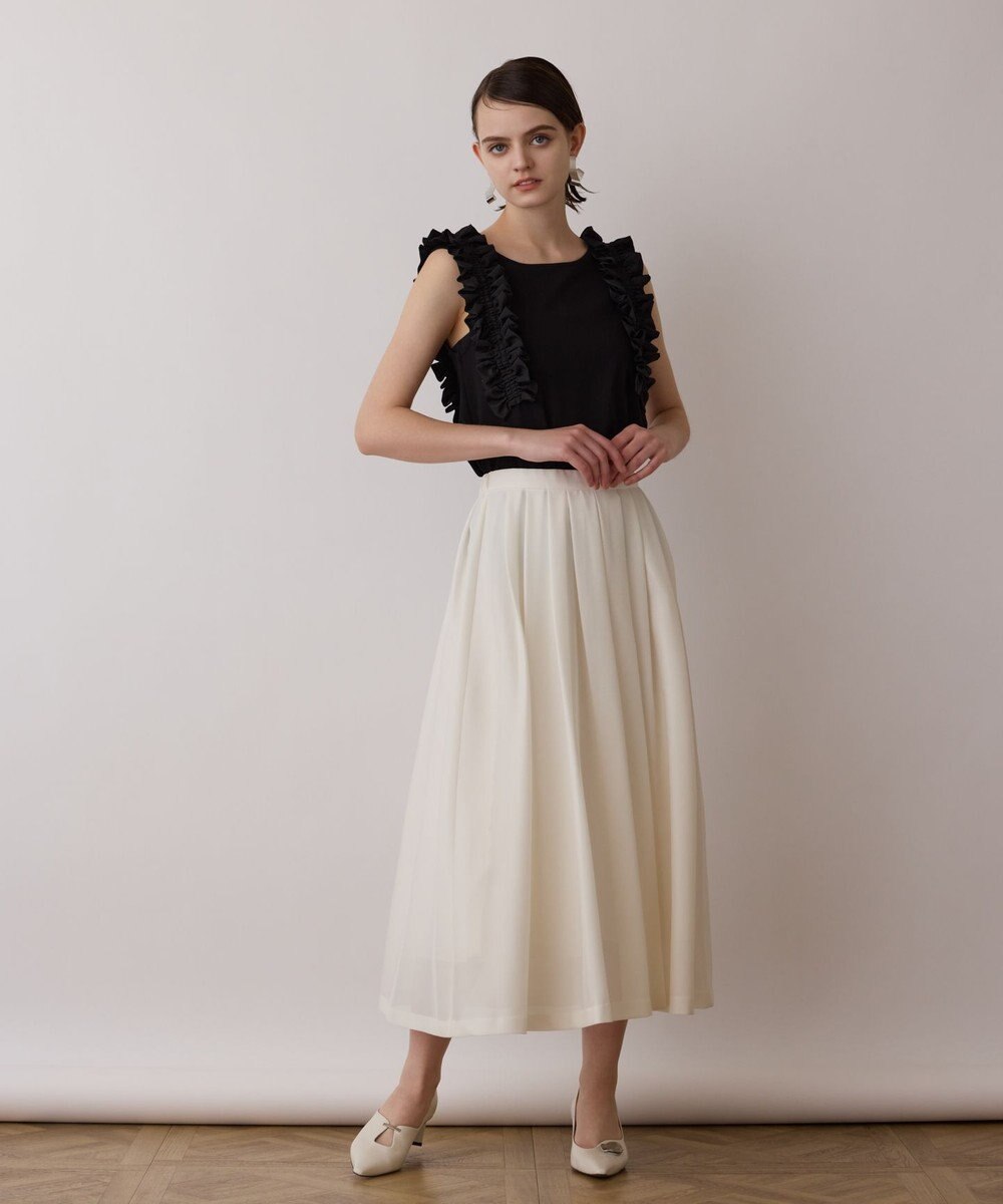 GRACE CONTINENTAL シアーメッシュスカート 