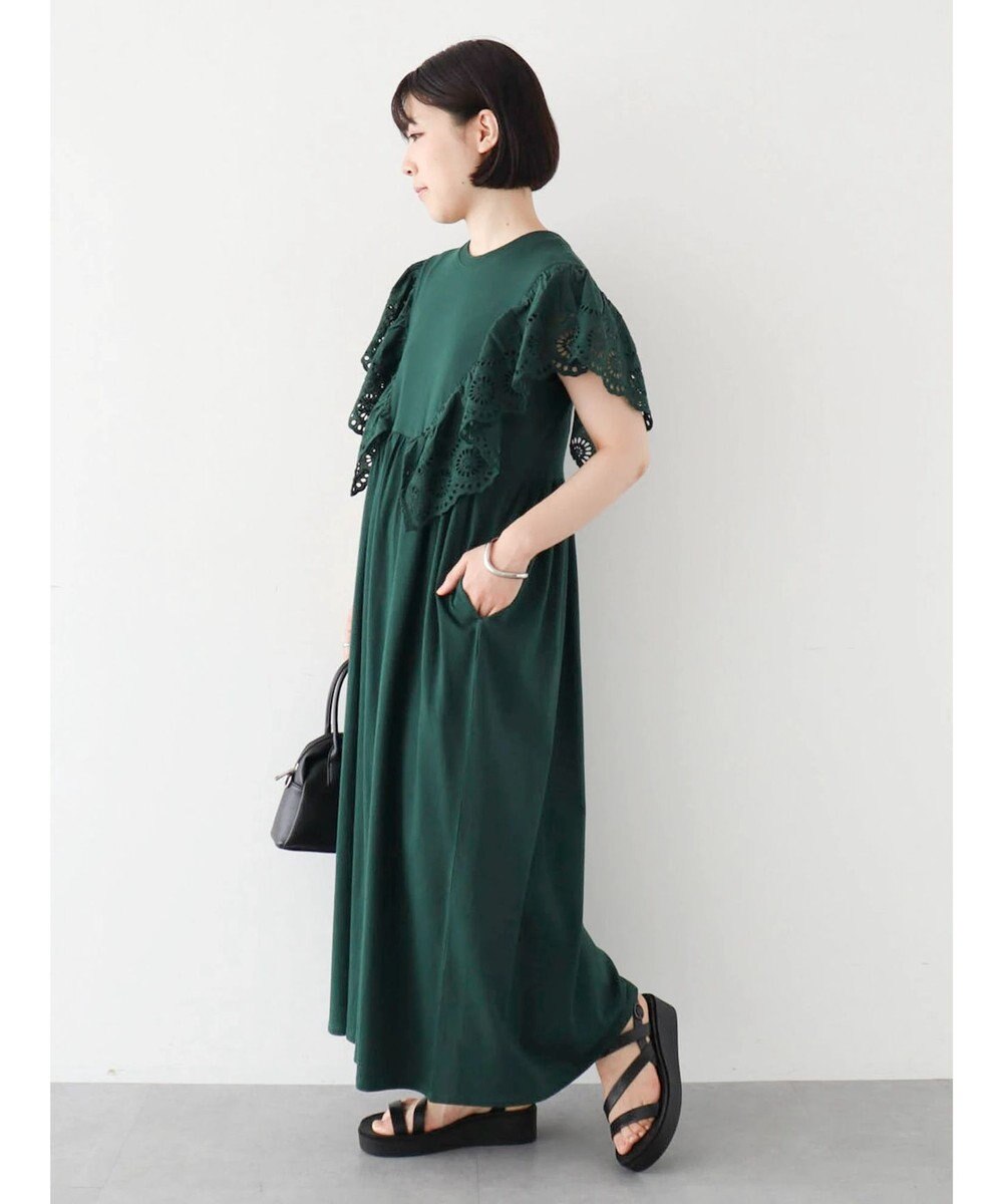 Green Parks ・ＳＵＧＡＲ　ＳＰＯＯＮ　ショルダー刺繍レースワンピース 