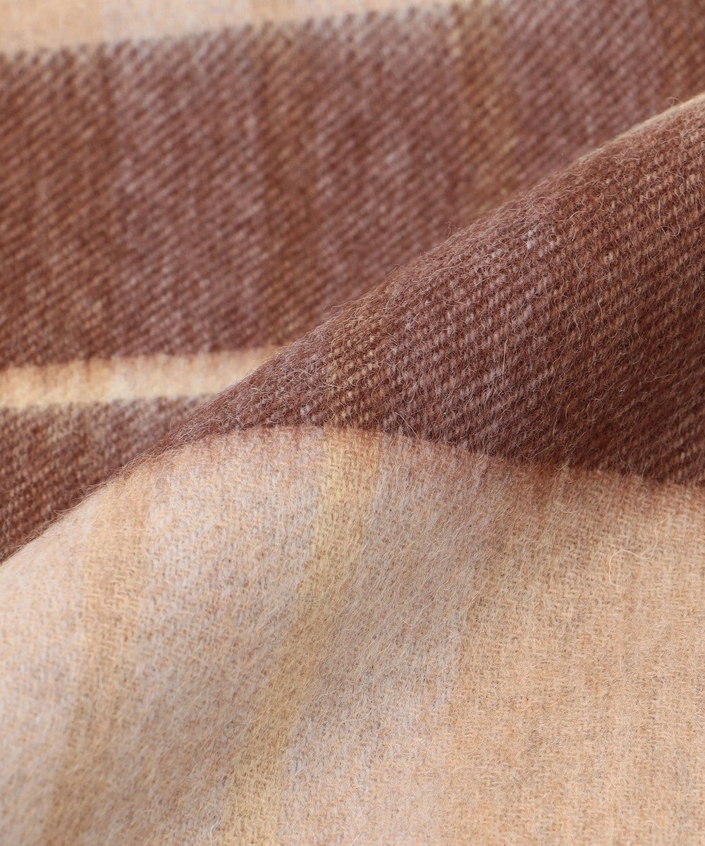 MOONBAT MACKINTOSH PHILOSOPHY ウール100%超大判チェックポンチョストール／幅70cm 