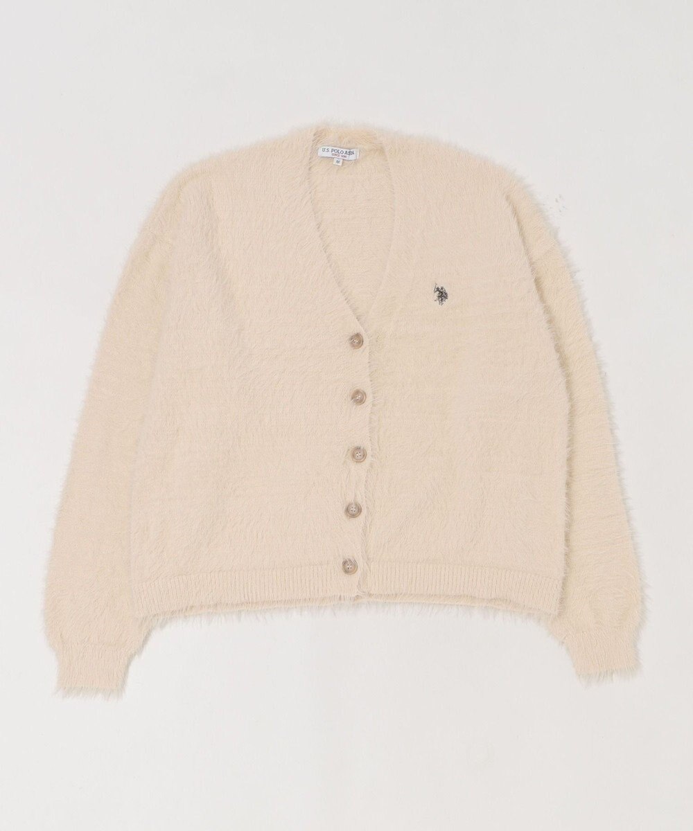 WEGO 【25年秋冬新作/WEB限定】別注USPOLOシャギーニットカーデ 