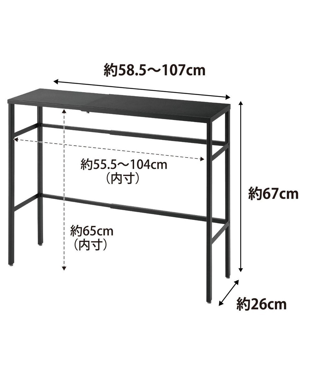 tower 伸縮ペットケージ上ラック タワー ブラック 