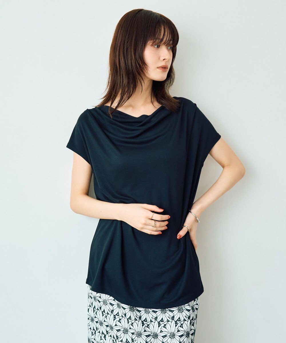 YECCA VECCA 【接触冷感】ドレープカットトップス 