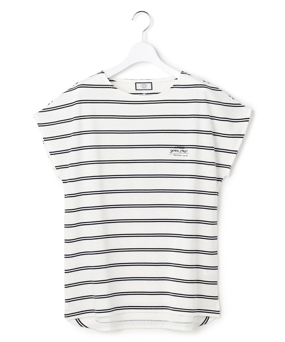 J.PRESS YORK STREET 【WOMEN】キャップスリーブ ボーダーTシャツ 