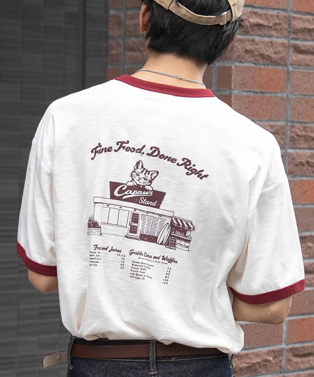 WEGO ワンポイント刺繍リンガーT（SS） 