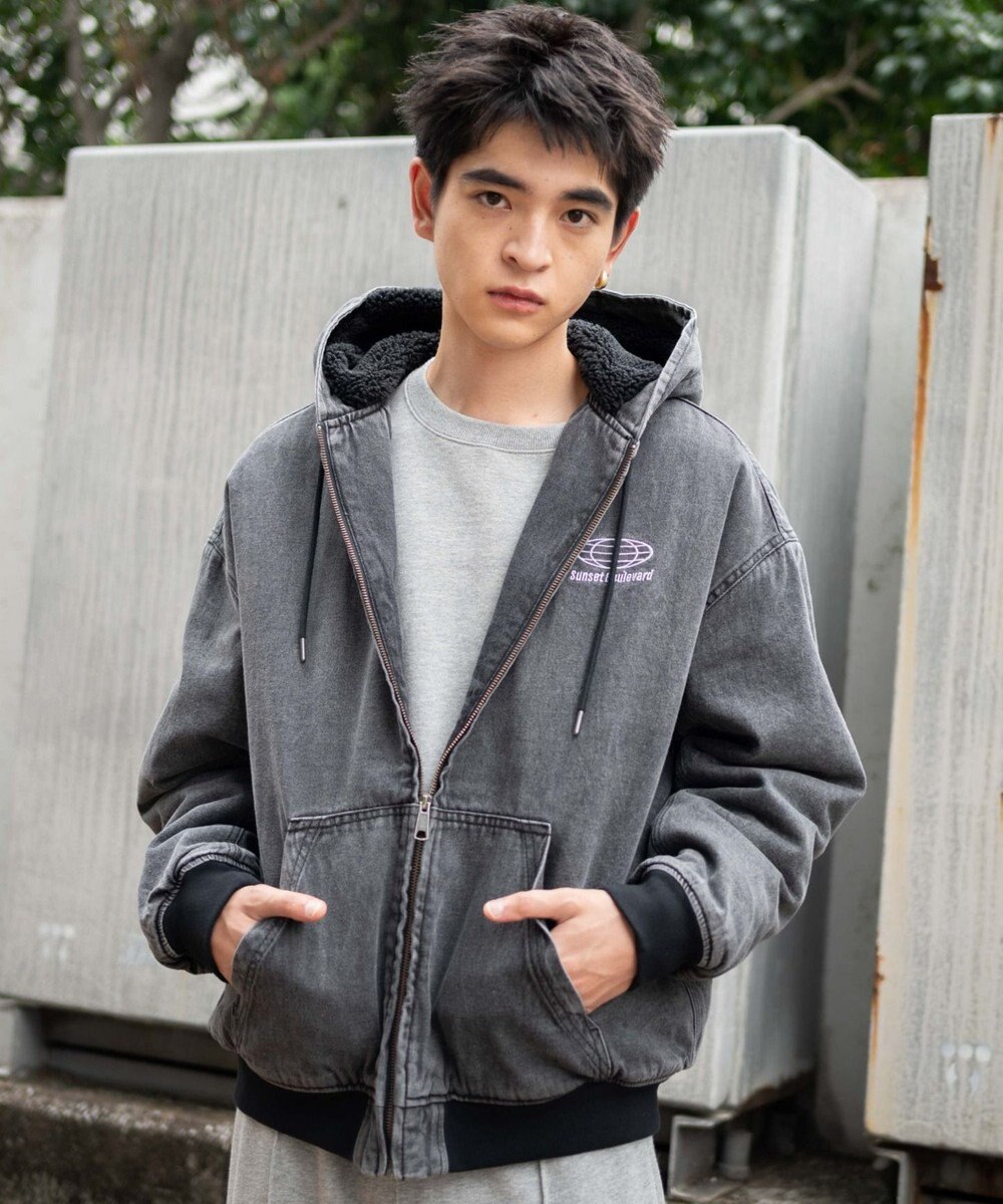 WEGO 【ユニセックス着用ITEM】ワーカーズボアフードブルゾン 