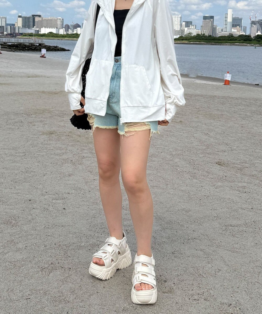 WEGO 【UVカット/吸水速乾】ラッシュガードパーカー 