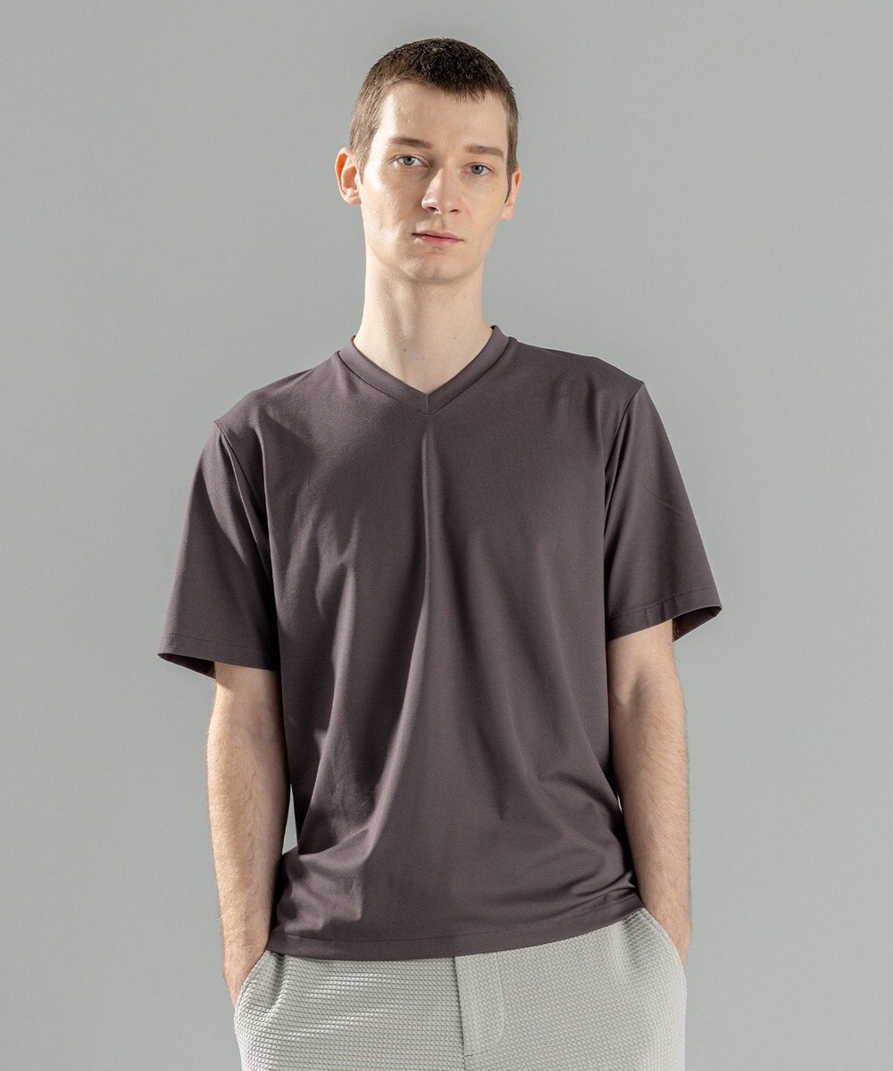 JOSEPH HOMME 【新素材】ハイゲージベアスムース　VネックＴシャツ 
