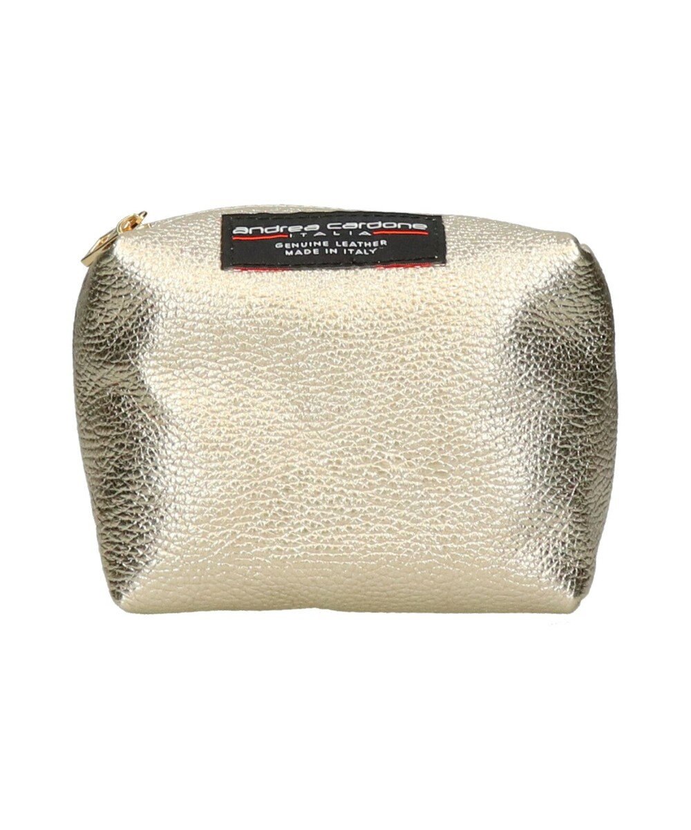 INTER-CHAUSSURES 【ANDREA CARDONE】メタリックレザーバケットバッグ 