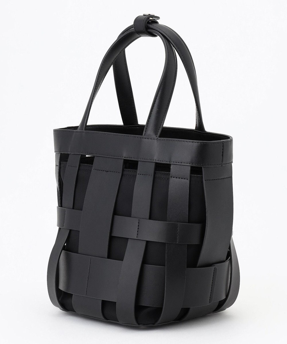 Y'SACCS 【リサイクルレザー】メッシュかごバッグ　small 