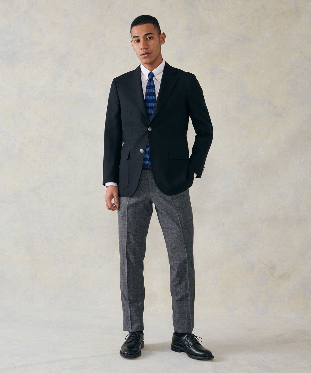 J.PRESS MEN 【定番】JAPAN CRAFT CLOTH サマーメッシュ ブレザー/銀釦 /背抜き 