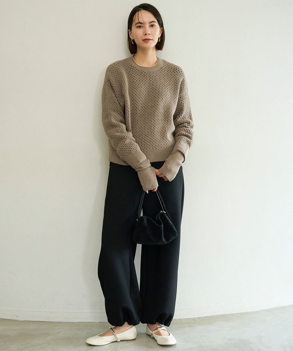 UNFILO L 【野呂佳代さん着用】BEAUTY FORM JERSEY イージーパンツ 