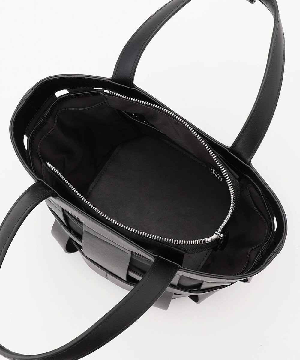 Y'SACCS 【リサイクルレザー】メッシュかごバッグ　small 