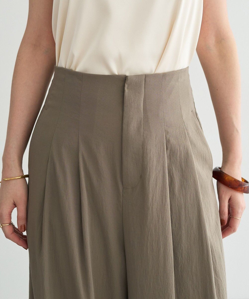 YECCA VECCA ドライタッチストレッチワイドパンツ 