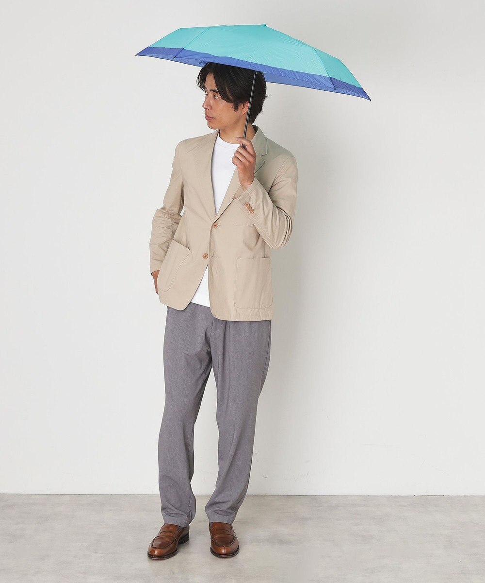 MOONBAT 【雑誌掲載Oggi7月号】Magical tech(マジカルテック) 超軽量 折りたたみ傘 65g 50cm ヘムボーダー UV 