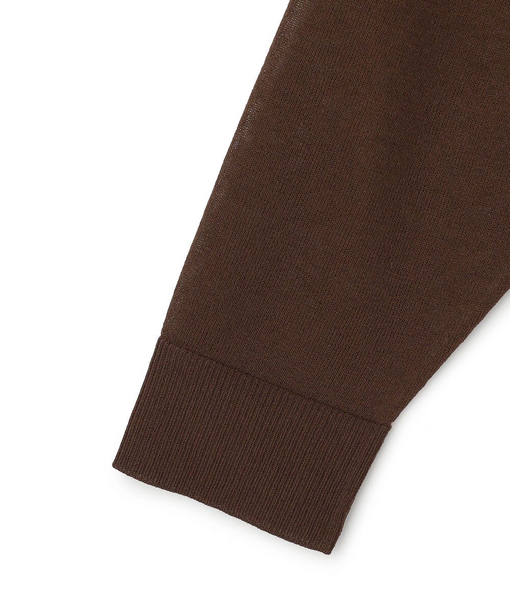 UNFILO シアーフォルムニット キーネックカーディガン 