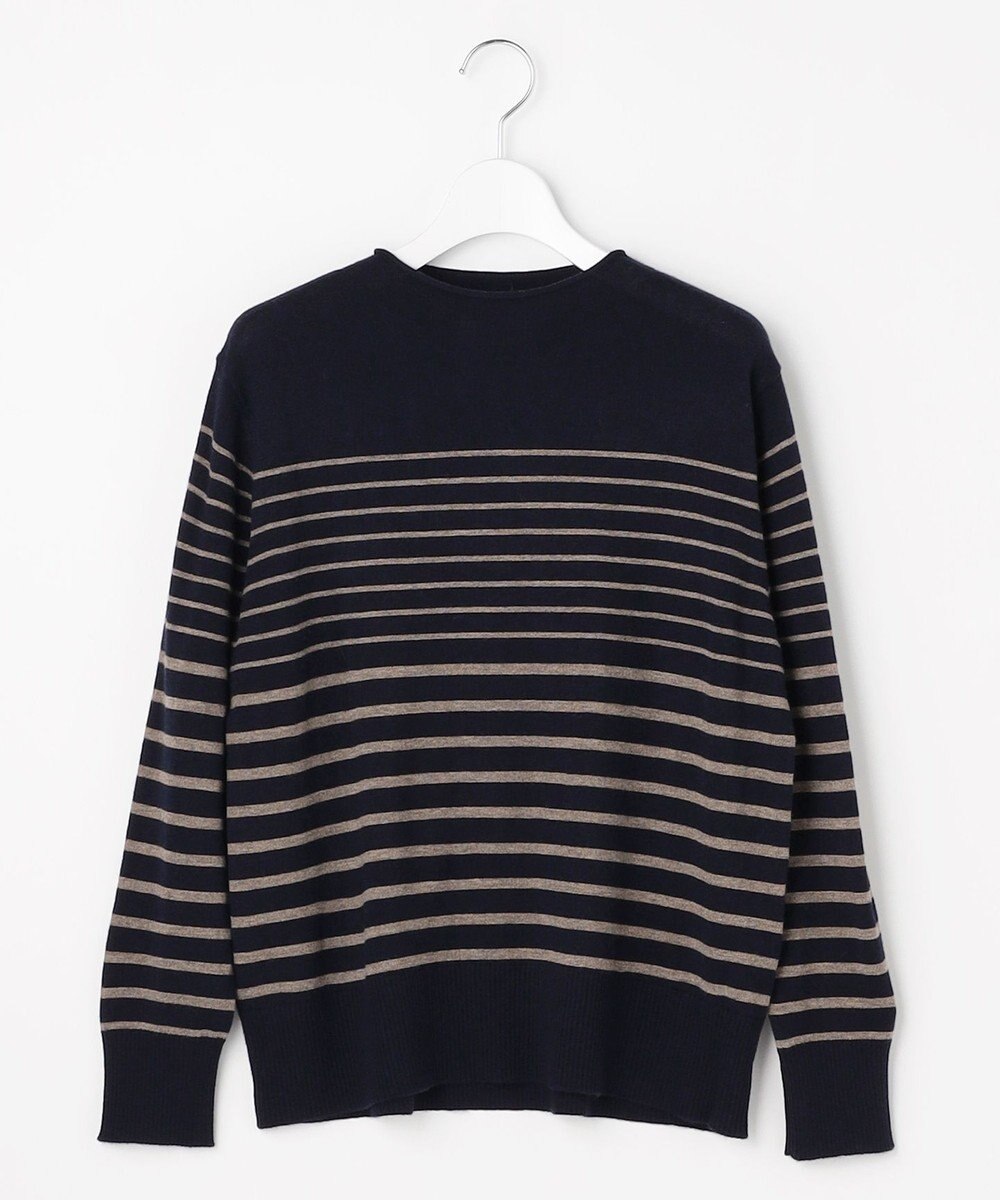 J.PRESS LADIES L SOFT TOUCH WOOL ボーダー ニット 