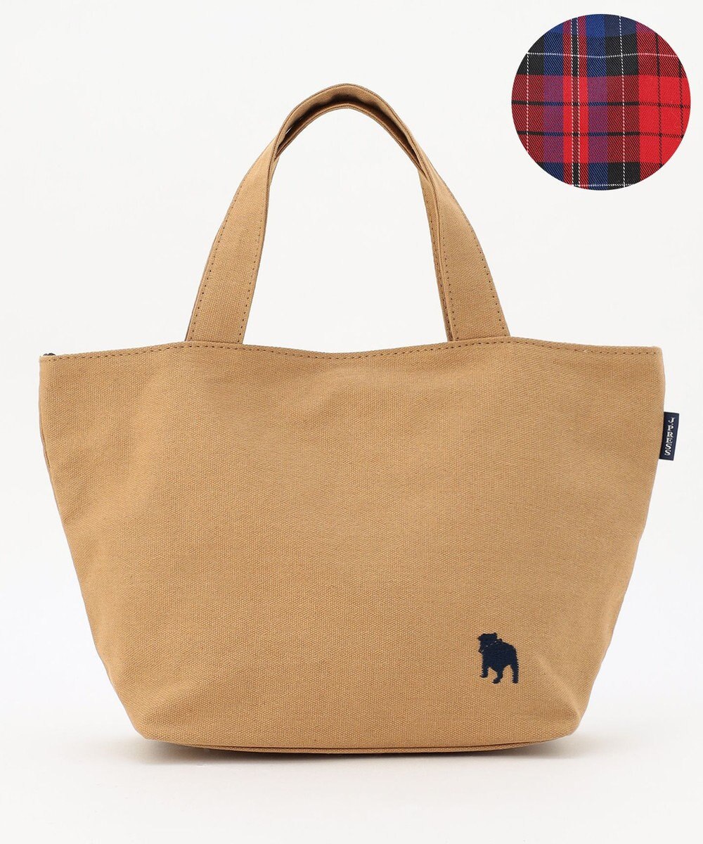 J.PRESS LADIES 【完全受注生産】ポーチ付き キャンバス ミニトートバッグ 
