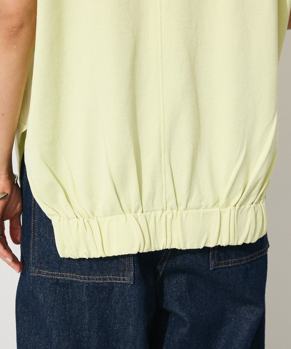 CRAFT STANDARD BOUTIQUE バックギャザーＶネックニットベスト 