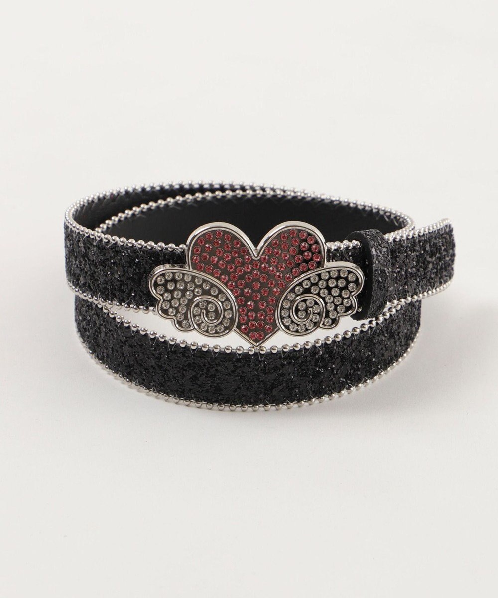 WEGO Lエンジェルバックルラメベルト 