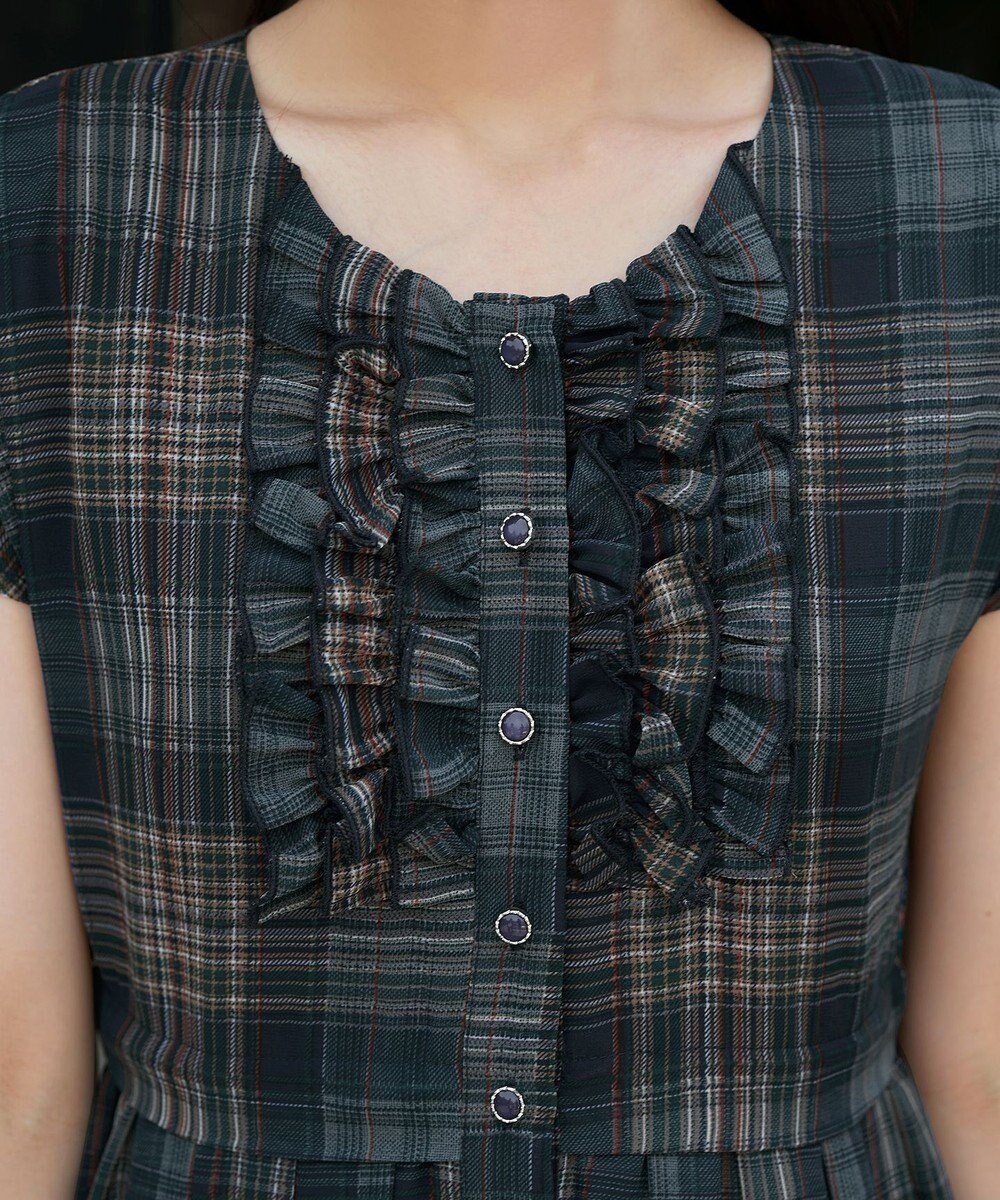 Tiaclasse L 【洗える】フリルワンピース 