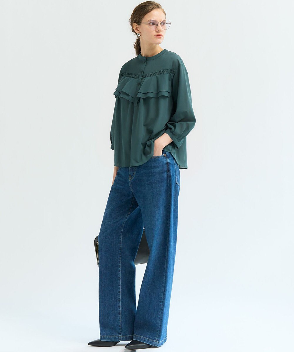23区 【滝沢眞規子さん着用/VERY・Oggi掲載】23区DENIM ストレッチ ワイドパンツ 