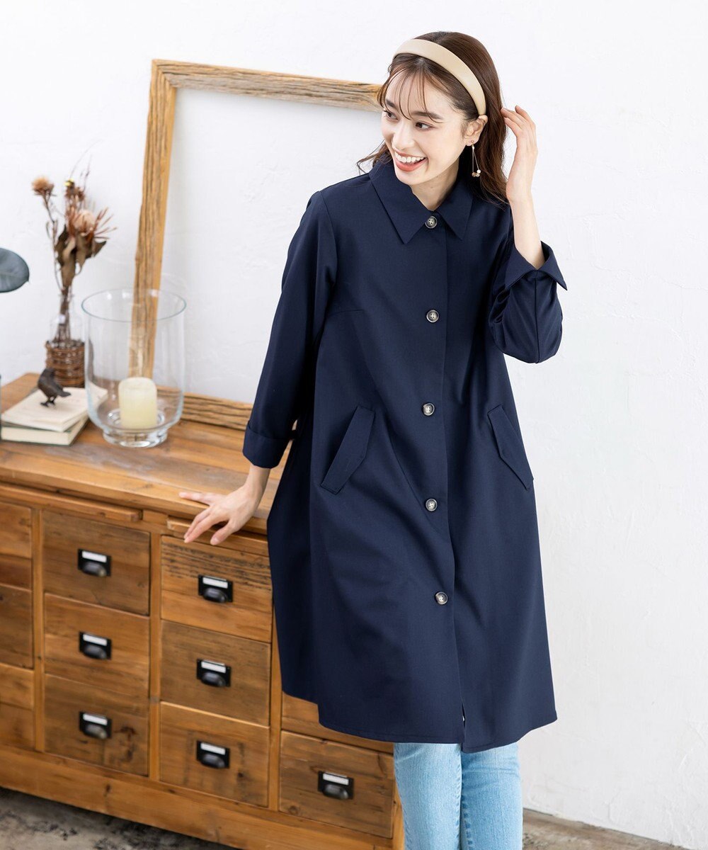 Tiaclasse L 【洗える】ステンカラーコート 