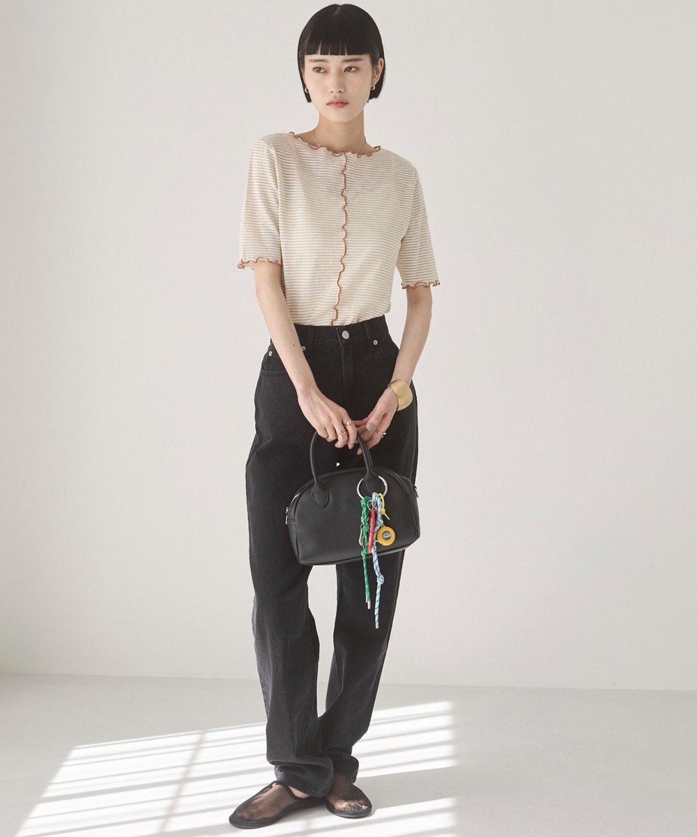 WEGO 【ANGIE VINTAGE】シアーボーダーメロウトップス 