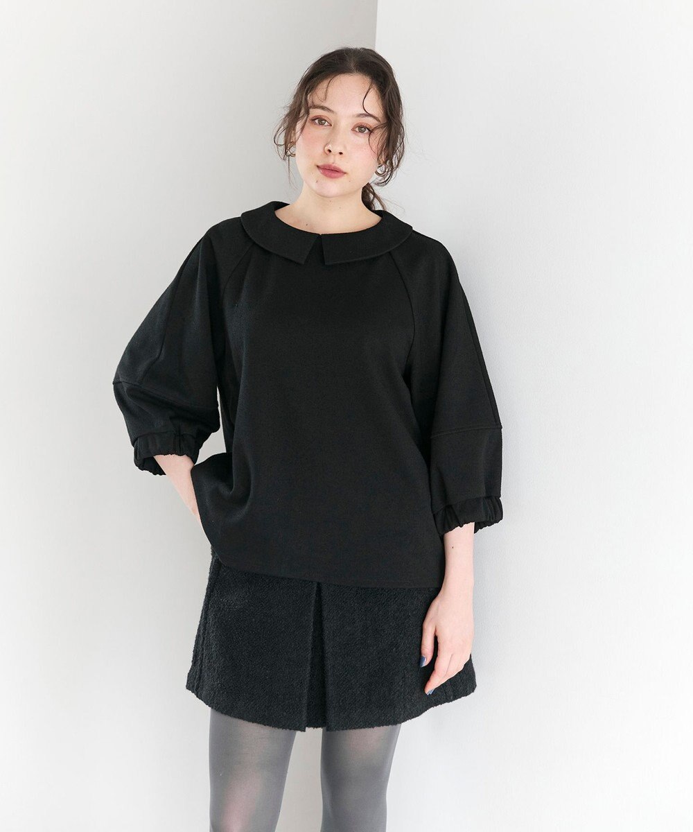 #Newans 【セットアップ可能】裏地キュロットツイードスカート 