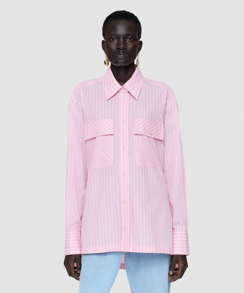 JOSEPH コットンストライプシャツ 