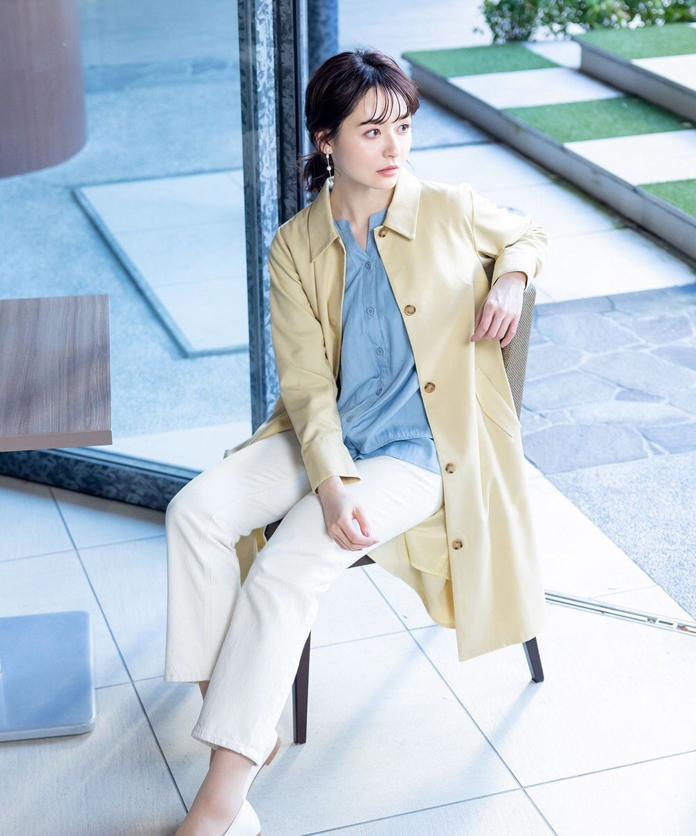 Tiaclasse L 【洗える】ステンカラーコート 