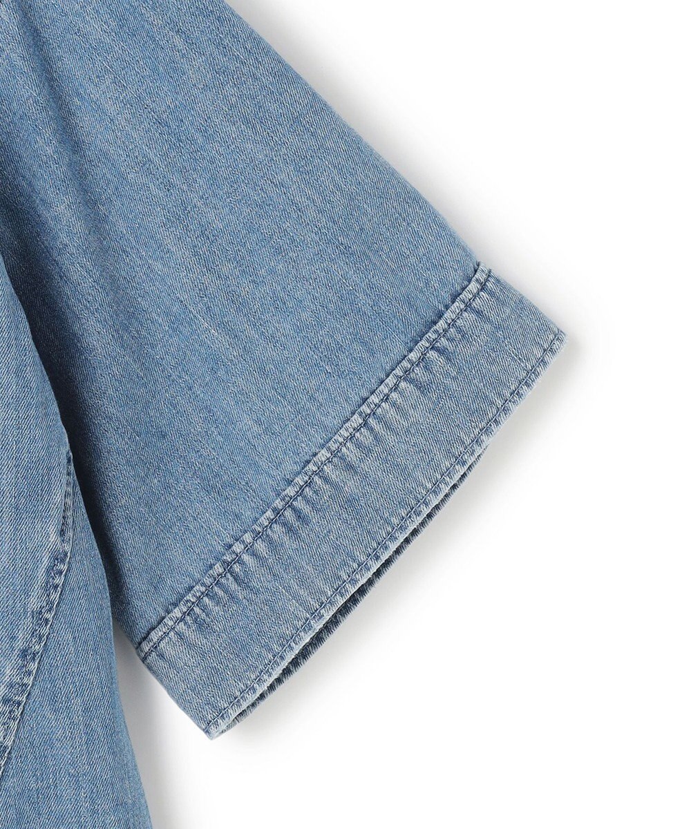 23区 【SLOW/一部店舗限定】LIGHT DENIM クロップド シャツ 