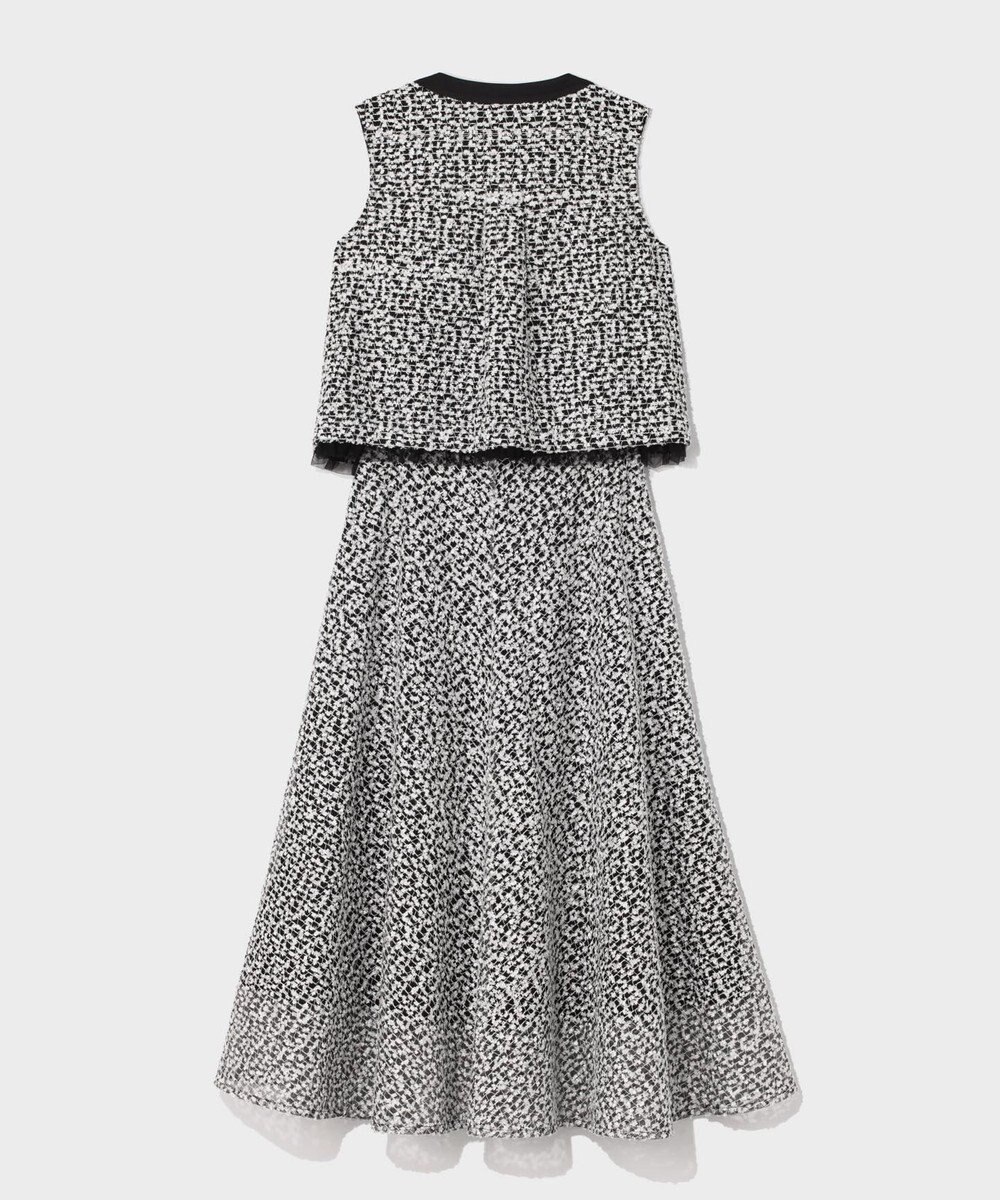 GRACE CONTINENTAL フェザーembドレス 