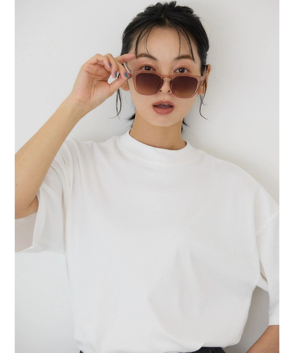 AMERICAN HOLIC モックネック５分袖カットプルオーバー 