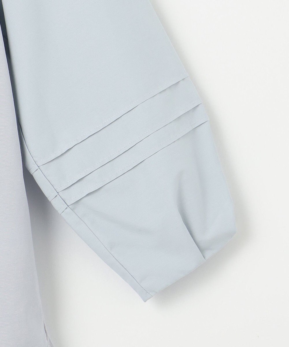 J.PRESS LADIES L コンビジャージー フリルネック カットソー 