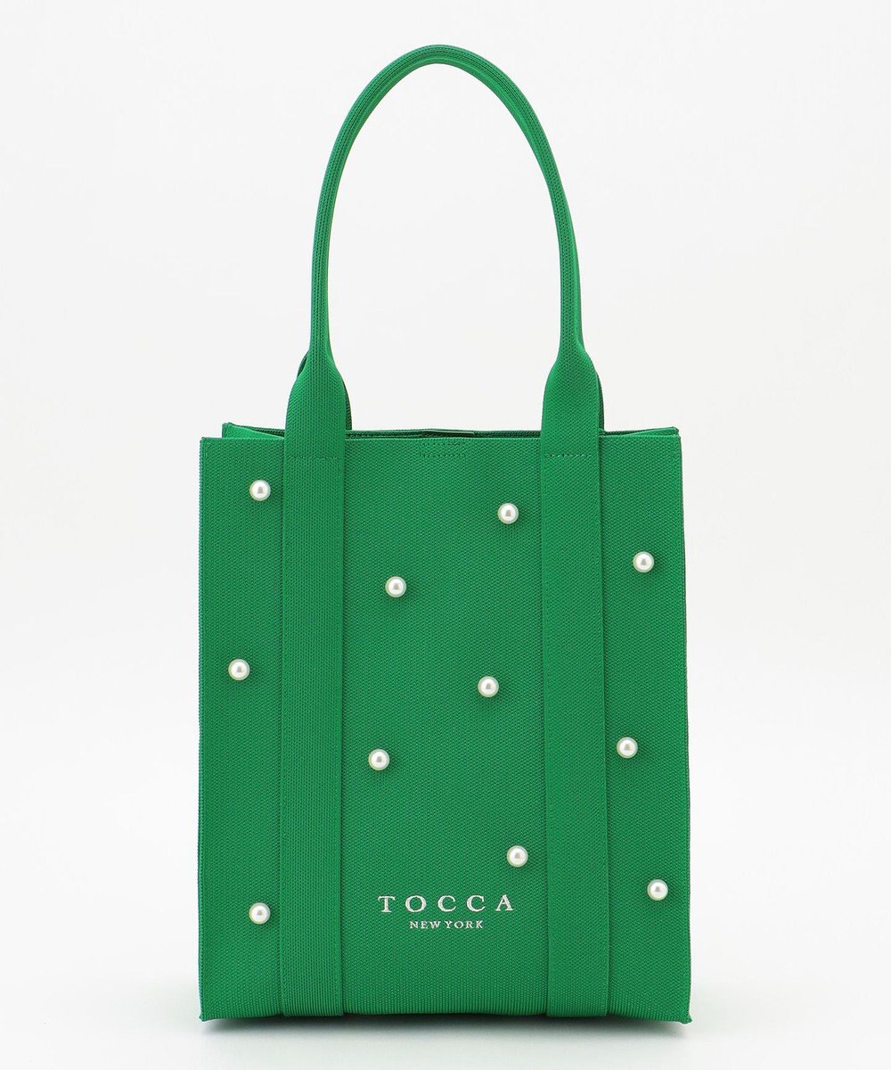 TOCCA 【ヨンア×大人百花×TOCCAコラボ】【A4サイズ対応】RHYTHM OF PEARL KNITBAG ニットバッグ 
