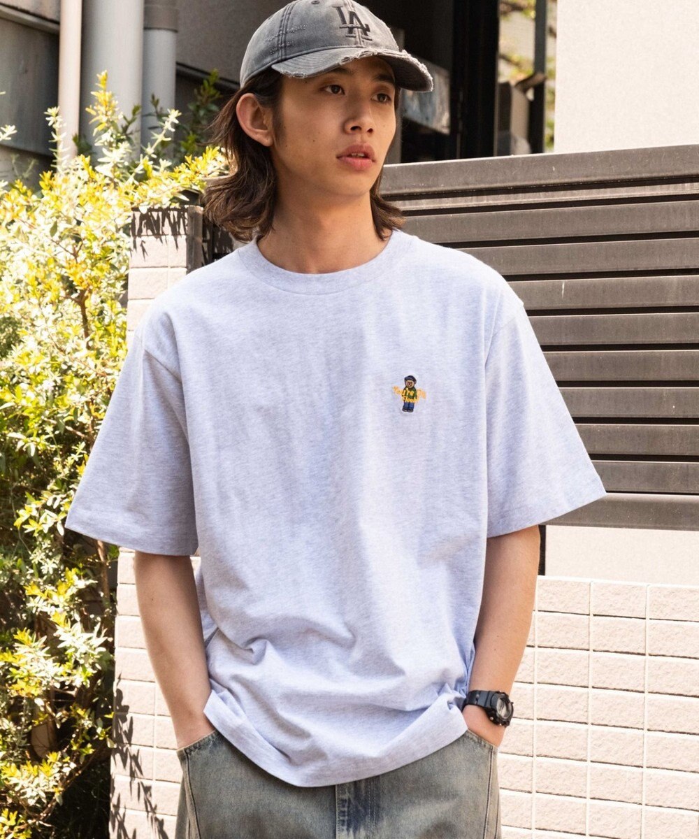 WEGO 【MLサイズ展開/綿100%】グラフィックワンポイントT（SS） 