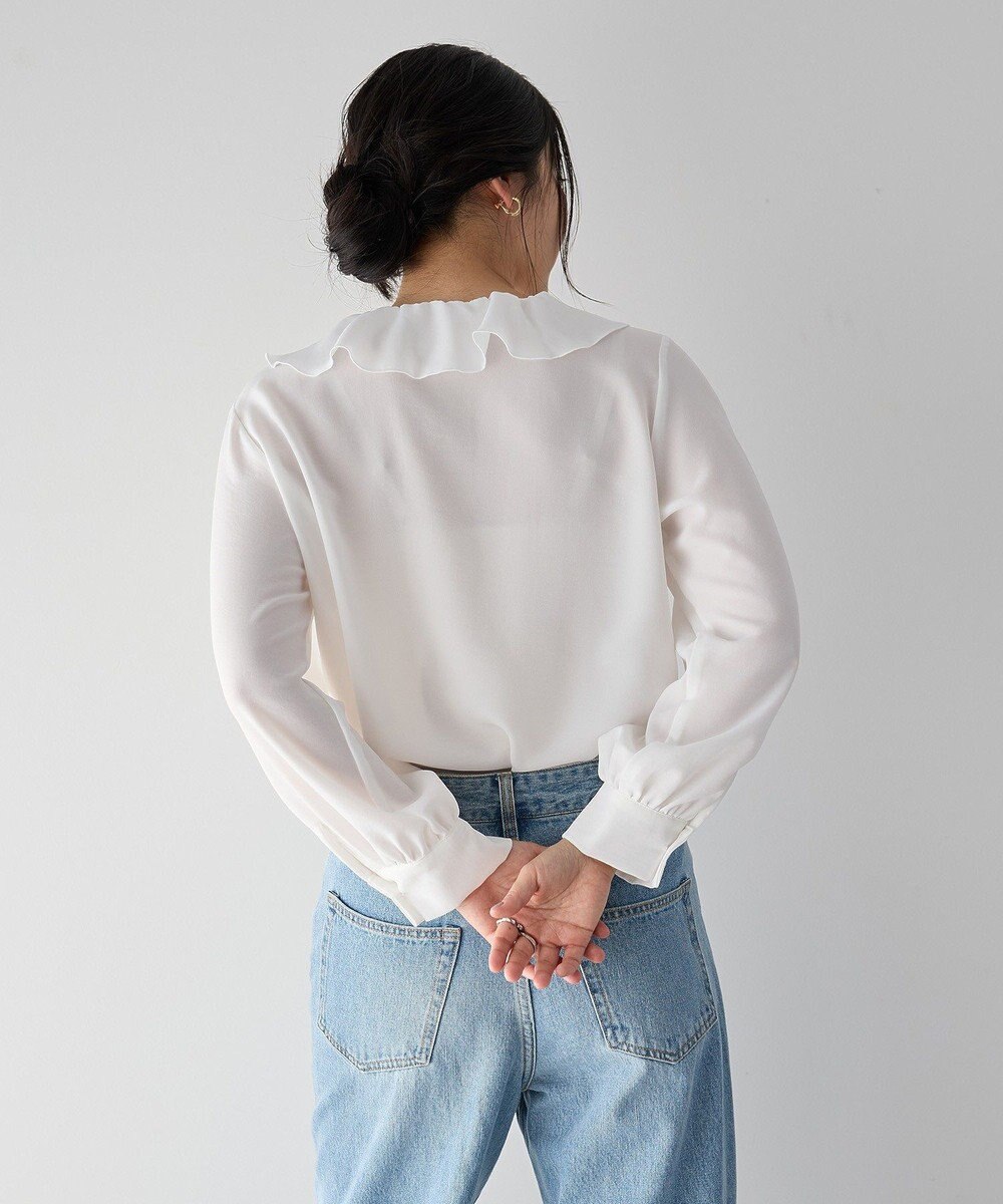 YECCA VECCA ラッフルブラウス 