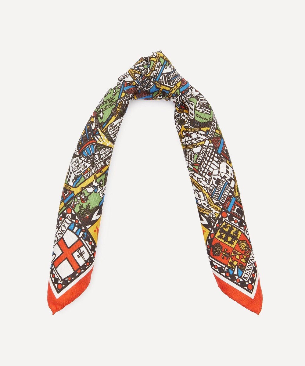 LIBERTY. ビッグ スモーク シルクツイルスカーフ 45 