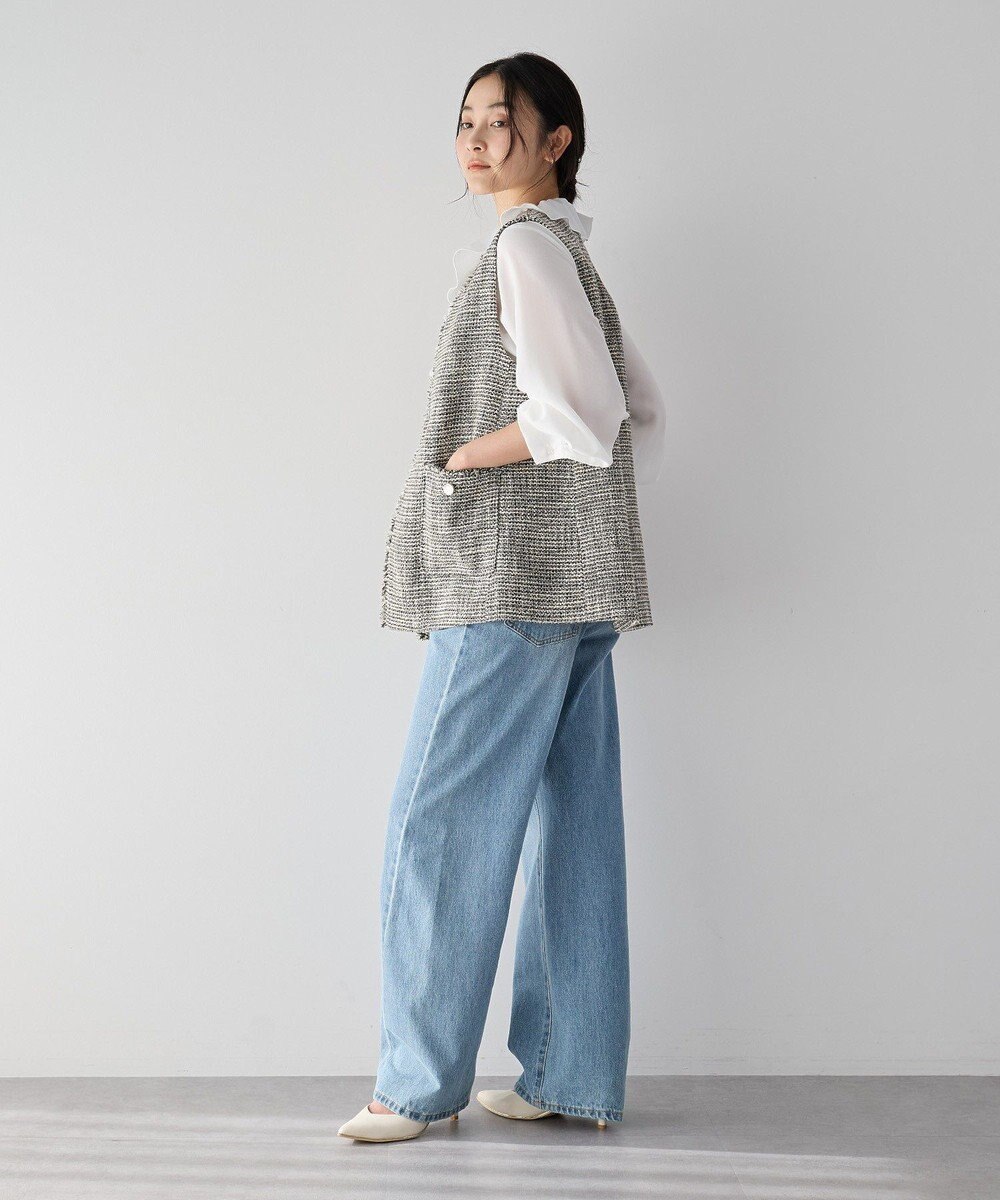 YECCA VECCA ラッフルブラウス 