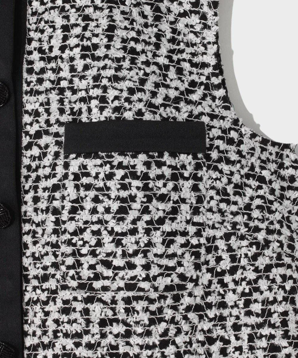 GRACE CONTINENTAL フェザーembドレス 