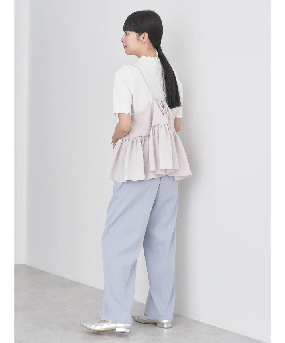 earth music&ecology ＳＥＴ２点ジャガードビスチェ＋リブプルオーバー 