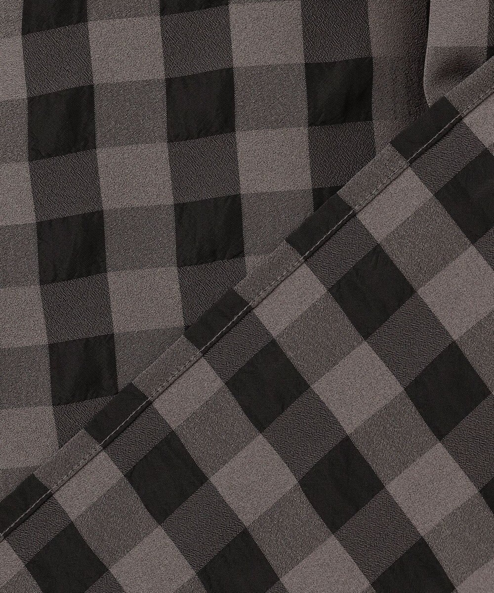 23区 L 【WEB&一部店舗限定】ブロックチェック フリル ブラウス 