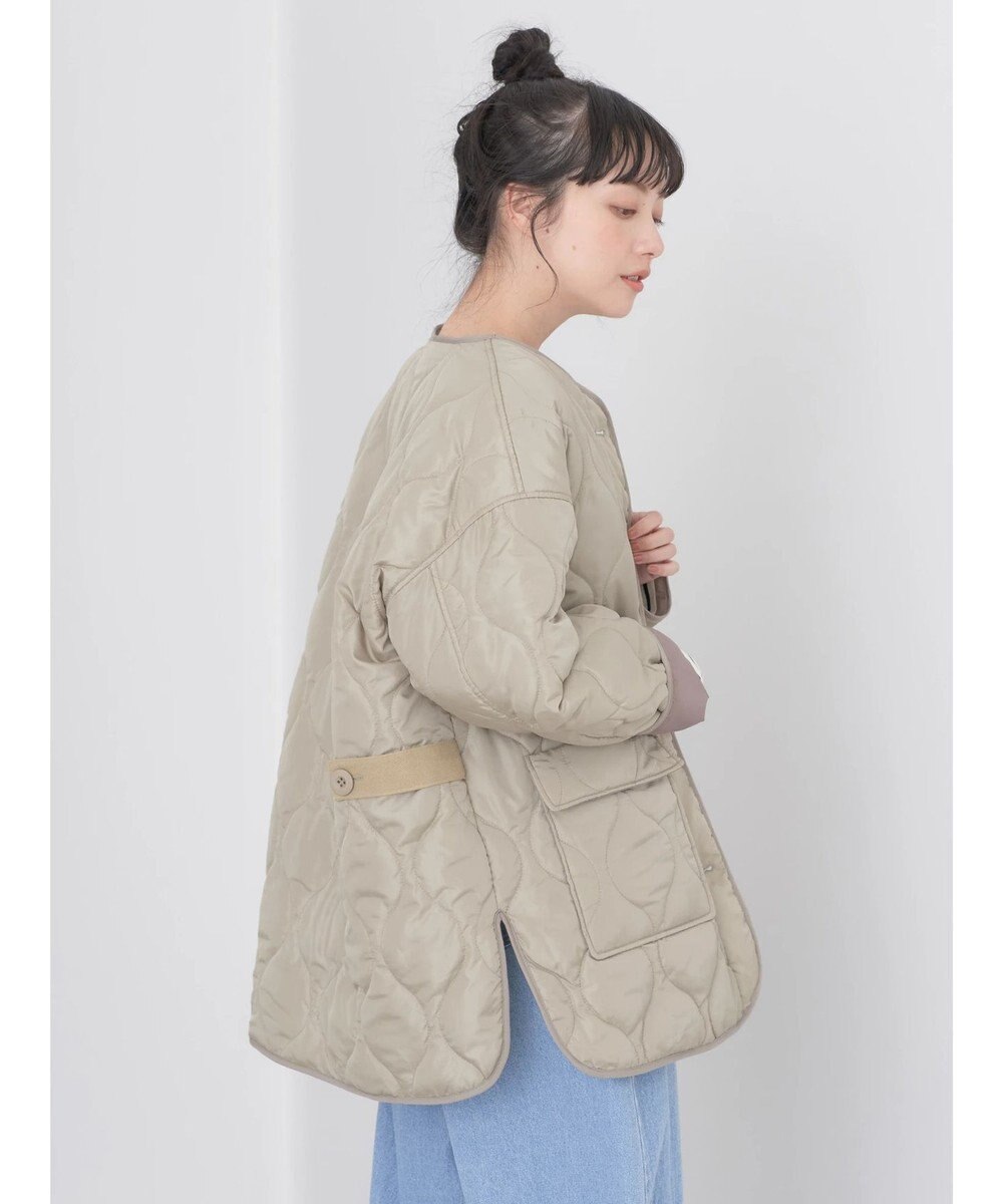 earth music&ecology キルティングハーフブルゾン 